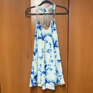 Tie dye flowy dress
